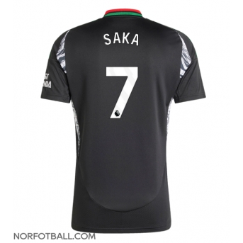 Billige Fotballdrakt Arsenal Bukayo Saka #7 Replika Bortedrakt 2024-25 Kortermet